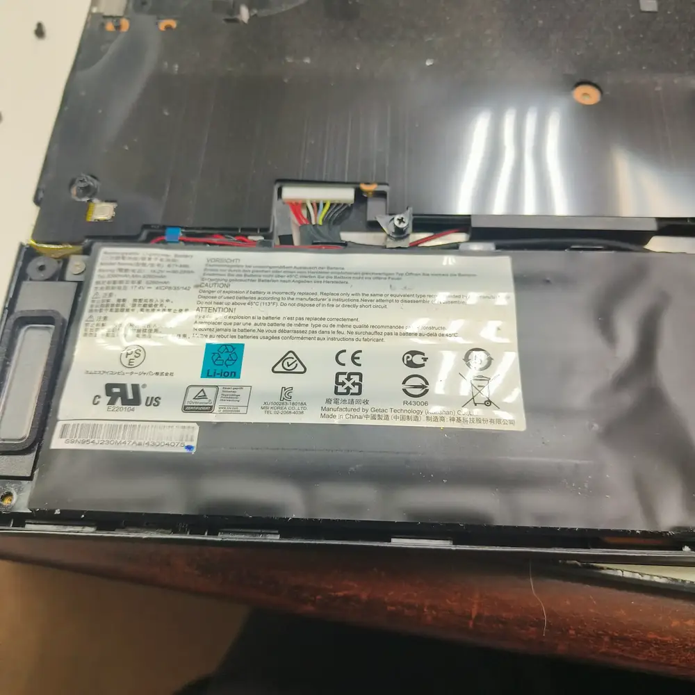 Getac laptop battery replacement